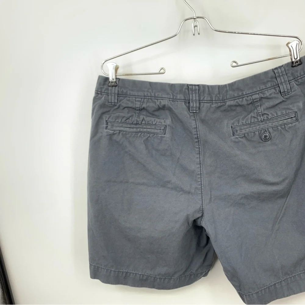 LL Bean Signature Men Size 38 Shorts Blue‎ Cotton Canvas Chinos Slim Straight